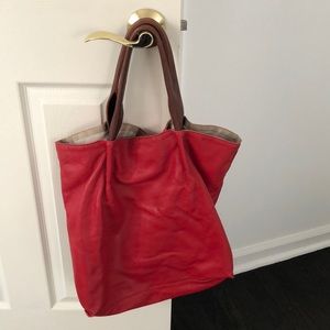 Red leather sondra Roberts bag
